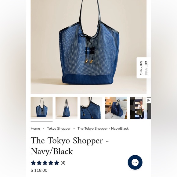 Parker Thatch navy and black Tokyo shopper - Picture 2 of 6